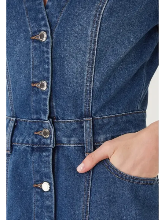 Morgan De Toi Damen Kleid Azurblau | online kaufen