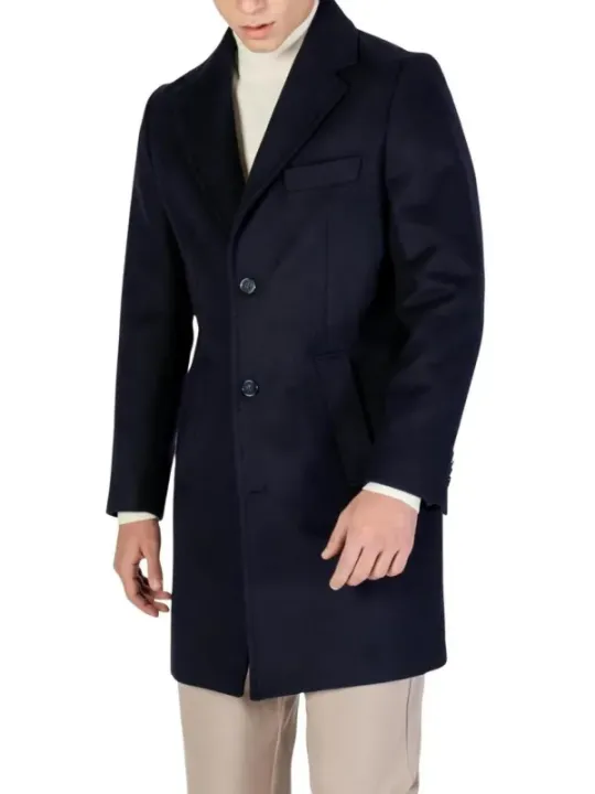 Yos Herren Mantel Blau | online kaufen