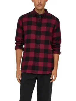 Mieten Sie das Only & Sons Herren Hemd Rot – Flex-Fashion