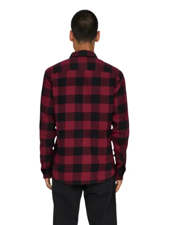 Only & Sons Herren Hemd Rot | online kaufen