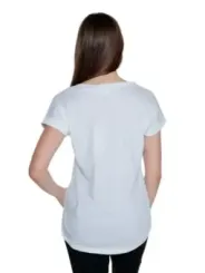 Weißes Vila Bio-Baumwoll T-Shirt