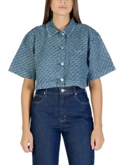 Azurblaues COLCCI Damen Hemd mieten - Flex-Fashion Verleih