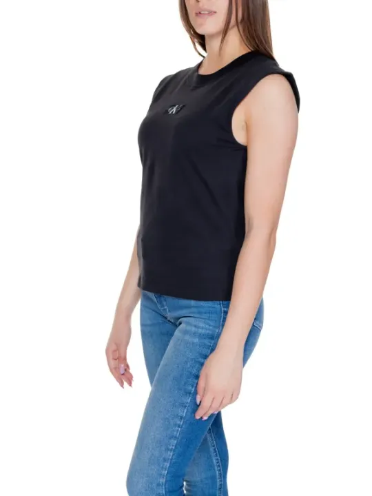 Schwarzes Tanktop lockerer Schnitt Calvin Klein