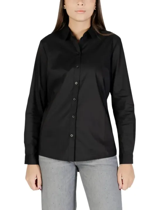 Jacqueline De Yong Damen Hemd Schwarz | online kaufen