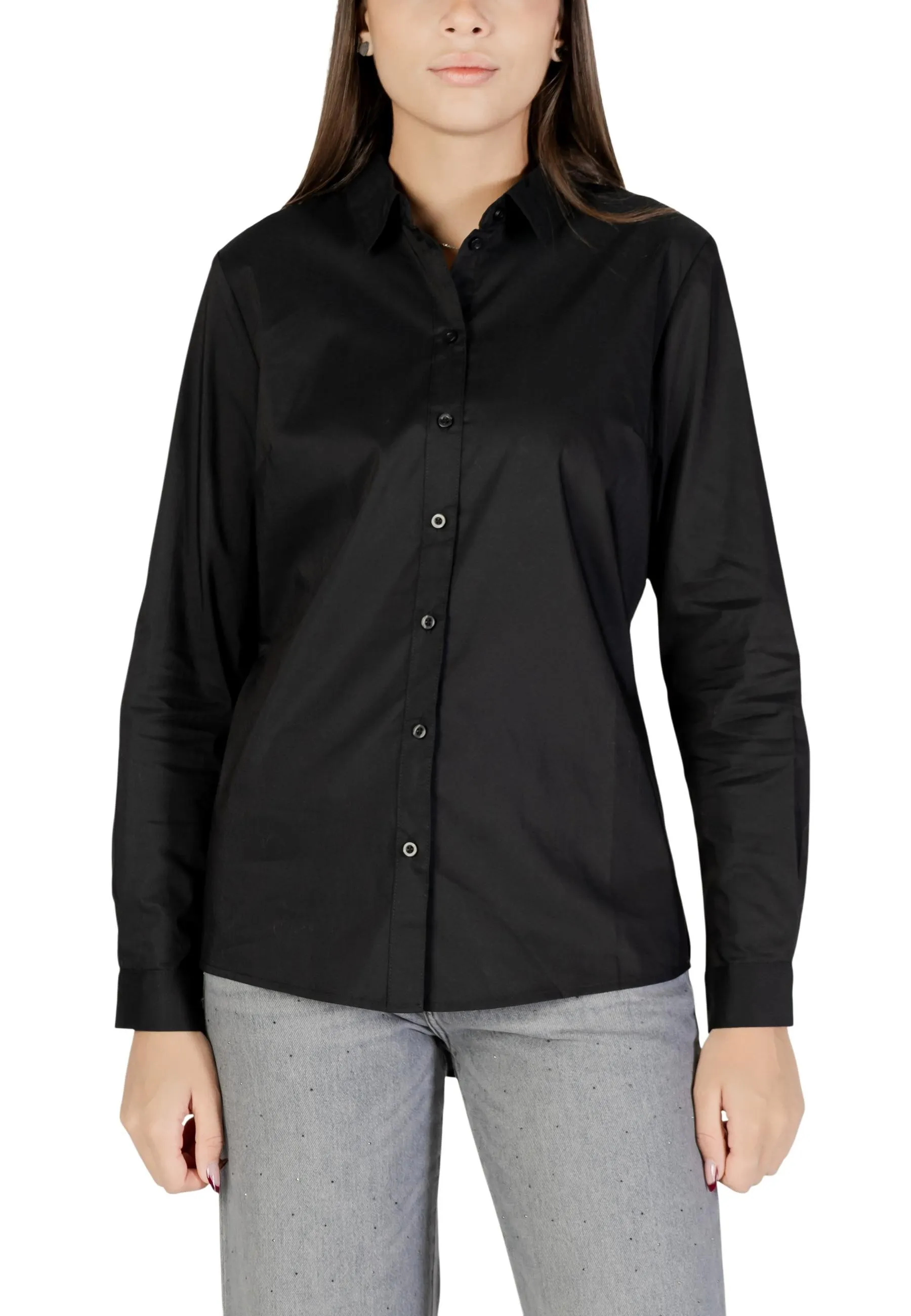 Damen Hemd Schwarz 494532