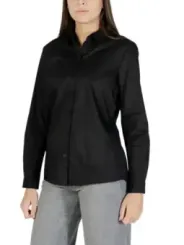 Jacqueline De Yong Damen Hemd Schwarz | online kaufen