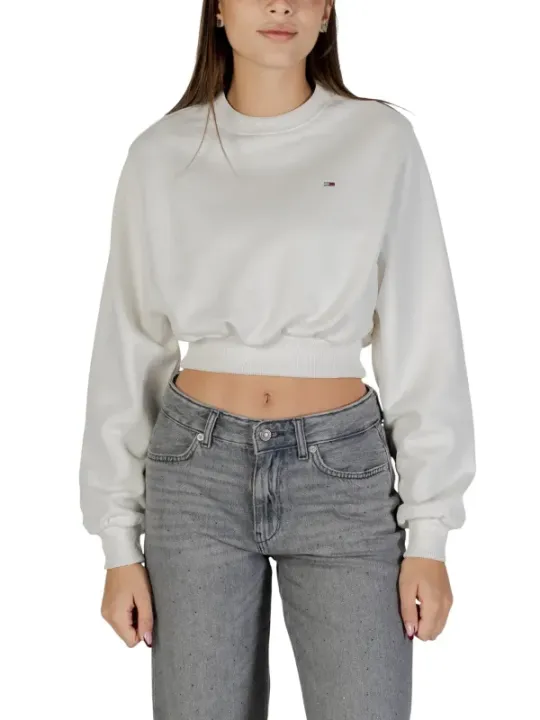 Tommy Hilfiger Jeans Damen Fleece Weiß | online kaufen