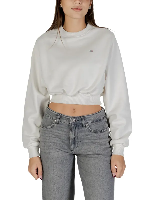 Tommy Hilfiger Jeans Damen Fleece Weiß | online kaufen