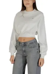 Tommy Hilfiger Jeans Damen Fleece Weiß | online kaufen