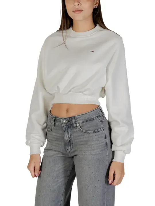 Tommy Hilfiger Jeans Damen Fleece Weiß | online kaufen