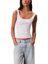 Calvin Klein Jeans Damen Tank-Tops Weiß | online kaufen