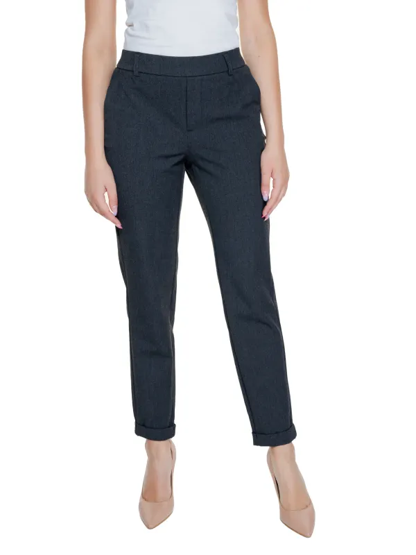 Dunkle marineblaue hohe Bundhose Vero Moda