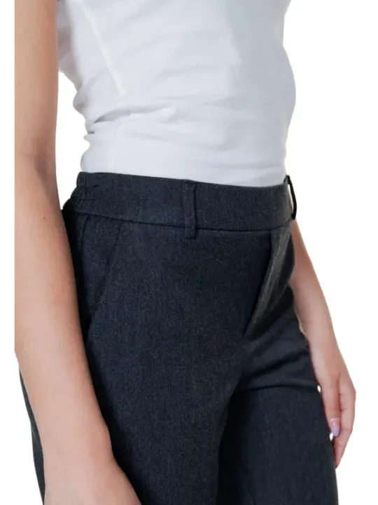 Dunkle graue formelle Damenhose