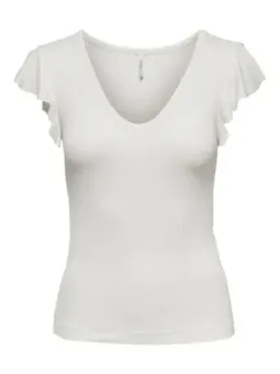 Only Damen T-Shirt Weiß mieten | Flex-Fashion Verleih