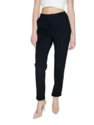 Schwarze, schmale, cropped Vero Moda Hose