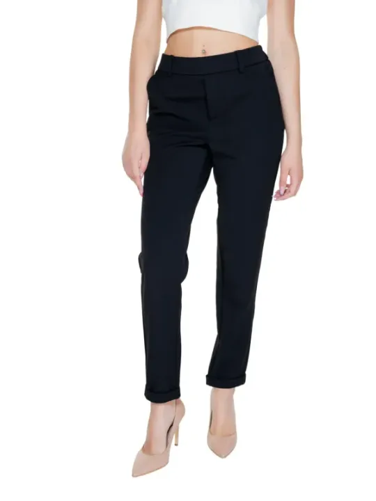 Schwarze, schmale, cropped Vero Moda Hose
