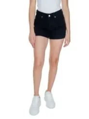 Schwarze Vero Moda Denim-Shorts