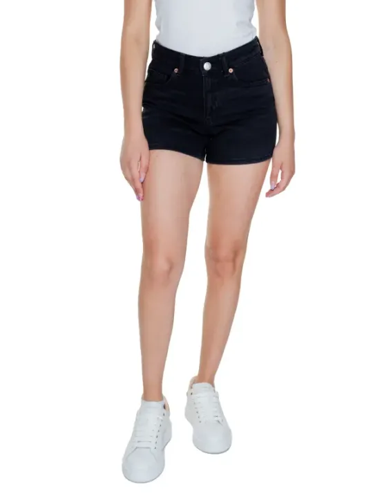 Schwarze Vero Moda Denim-Shorts