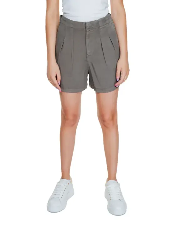 Graue Damen Shorts lässiger Schnitt