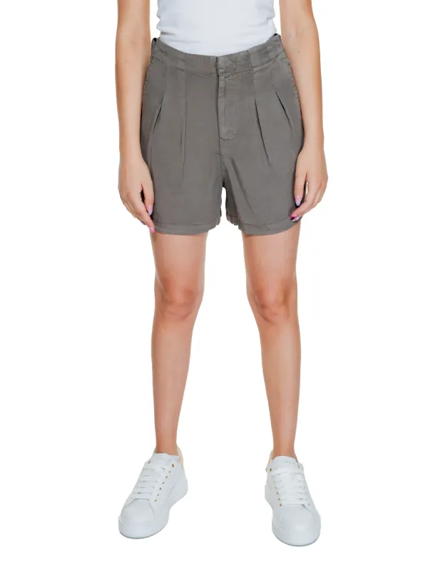 Graue Damen Shorts lässiger Schnitt