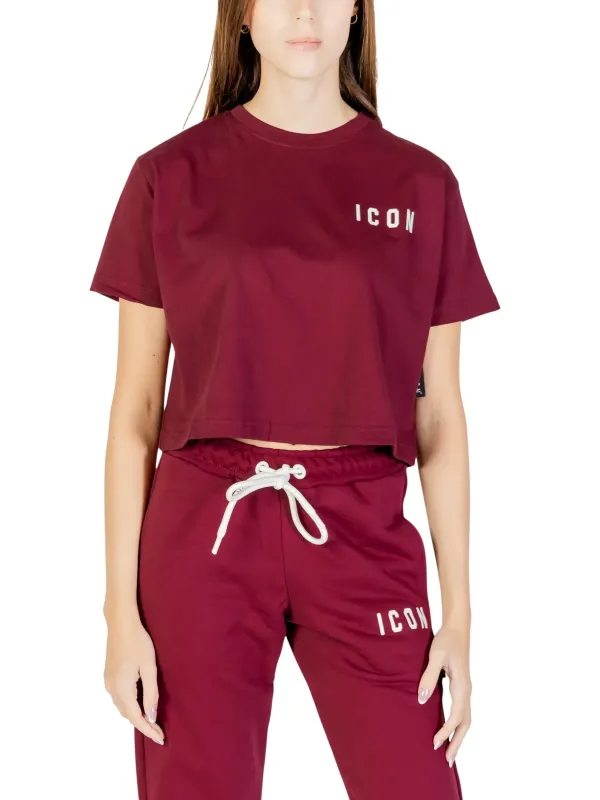 Icon Damen T-Shirt Bordeaux | online kaufen