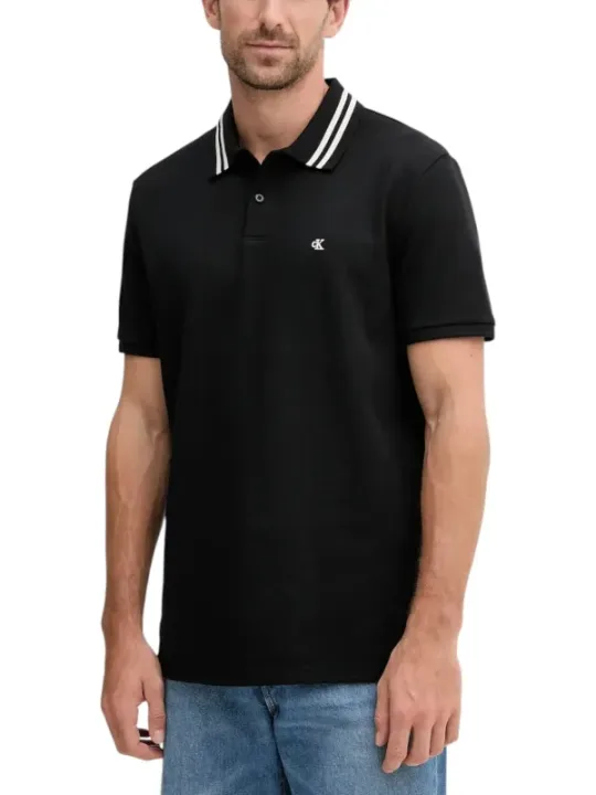 Calvin Klein Jeans Herren Polo Schwarz | online kaufen
