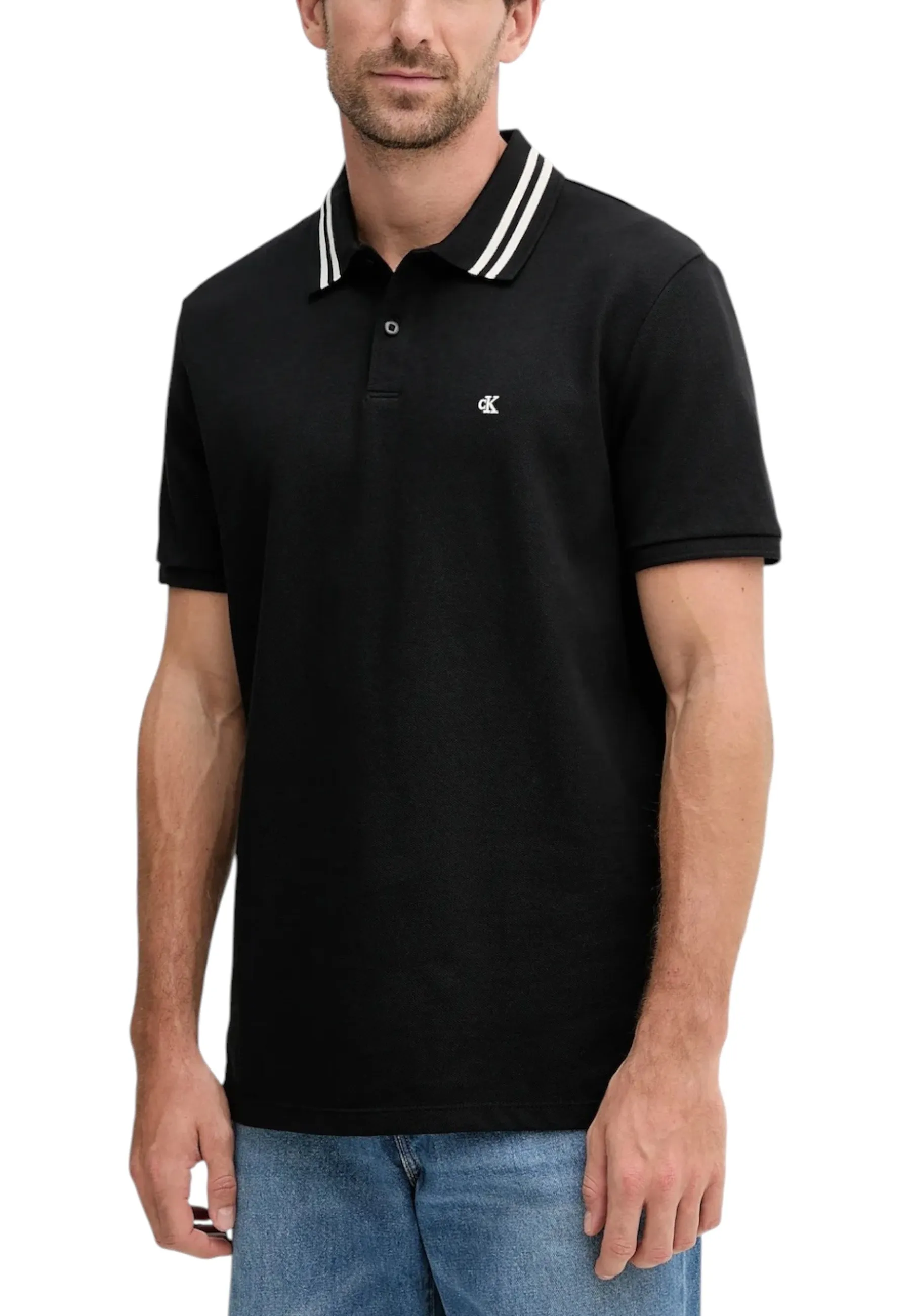 Herren Polo Schwarz 493763