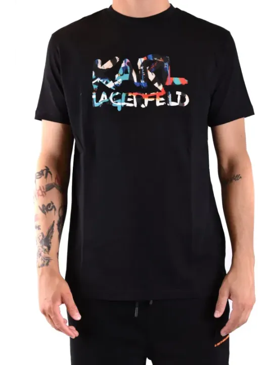 Karl Lagerfeld Herren T-Shirt Schwarz | online kaufen