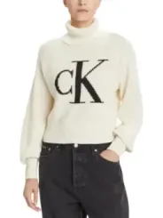 Calvin Klein Jeans Damen Pullover Weiß | online kaufen
