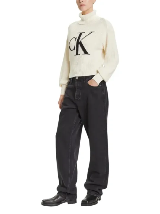 Calvin Klein Jeans Damen Pullover Weiß | online kaufen