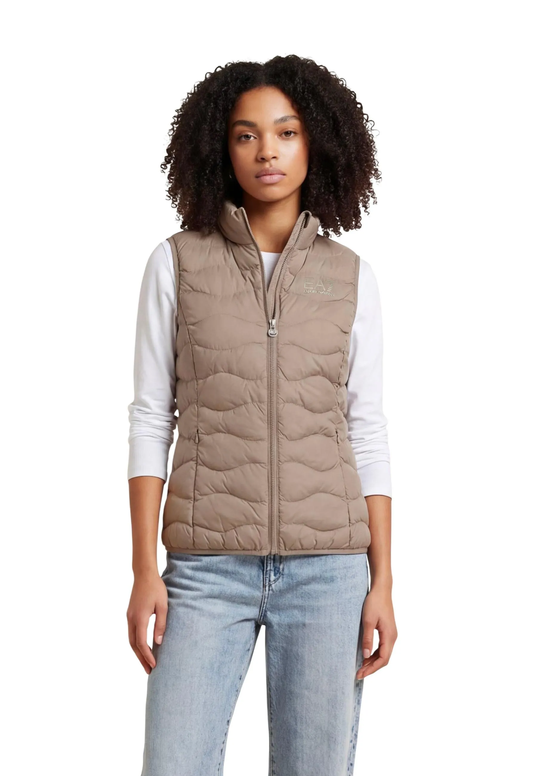 Ea7 Damen Weste Beige 510665