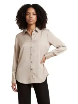 Beiges Damen-Hemd von Only mieten - Flex-Fashion Verleih