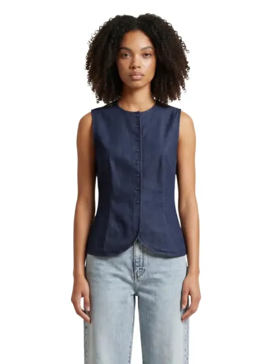 Only Damen Weste Blau | online kaufen