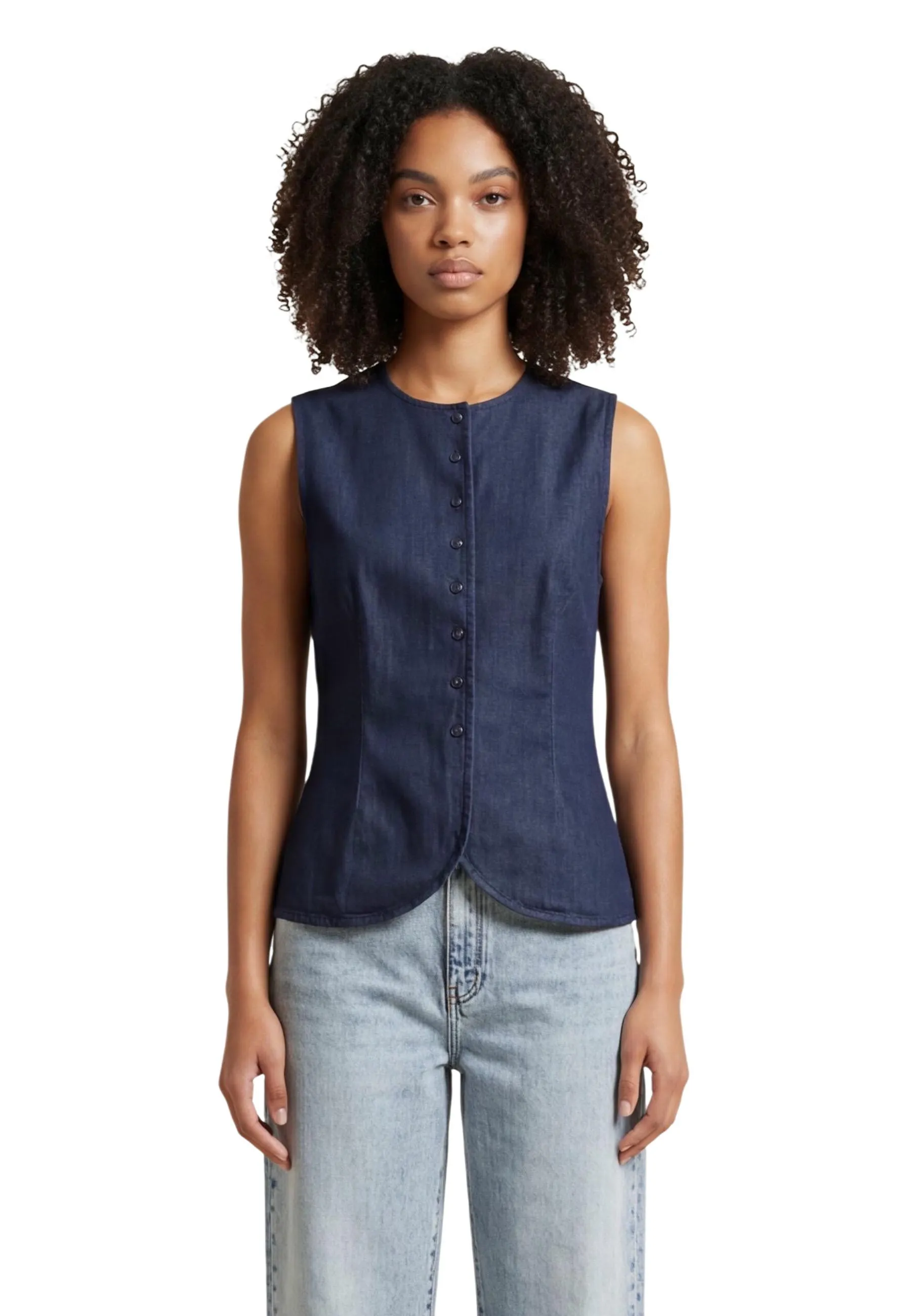 Only Damen Weste Blau 510643