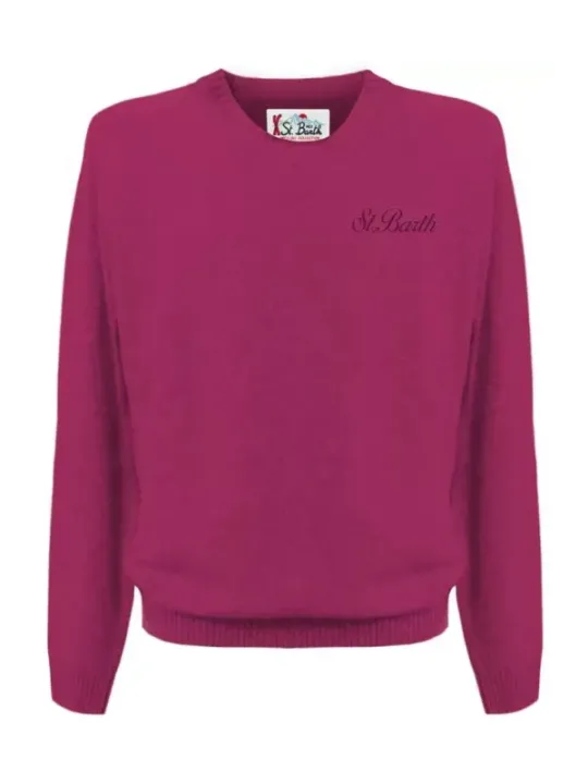 Mc2 Saint Barth Herren Pullover Fuchsinrot | online kaufen