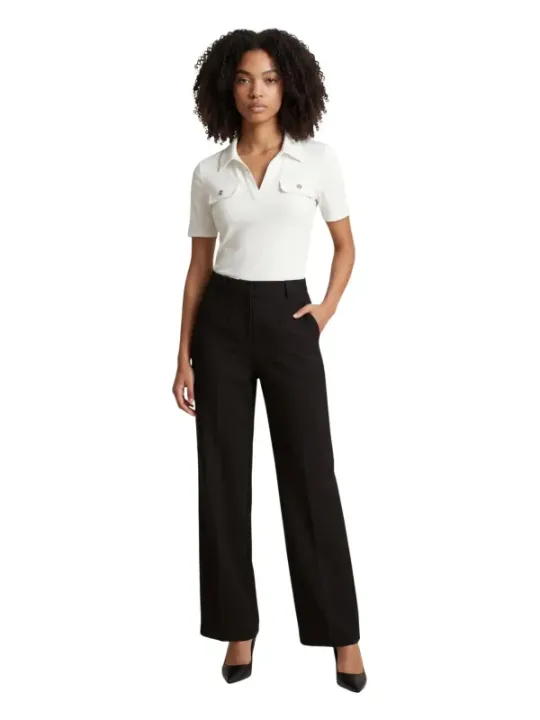 Morgan De Toi Damen Polo Weiß | online kaufen