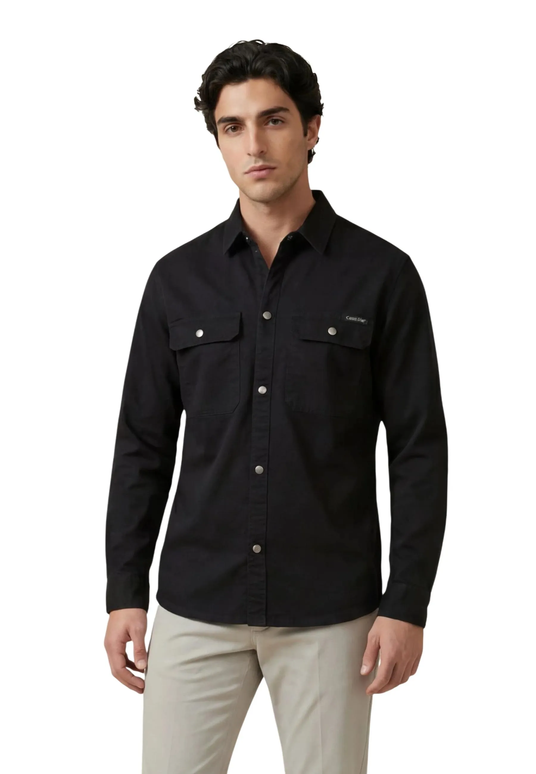Herren Hemd Schwarz 510630