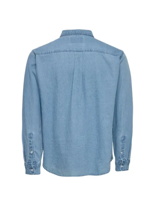 Only & Sons Herren Hemd Azurblau | online kaufen
