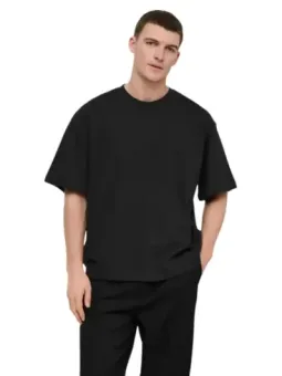 Only & Sons Herren T-Shirt Schwarz | online kaufen