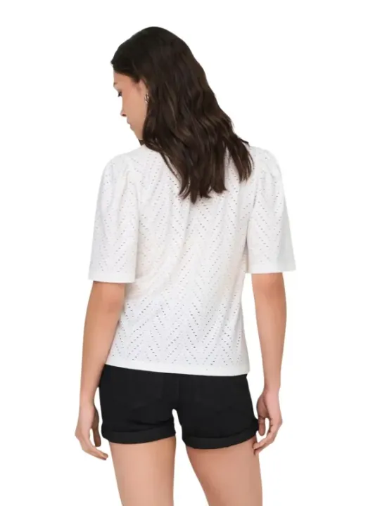 Jacqueline De Yong Damen Bluse Weiß | online kaufen