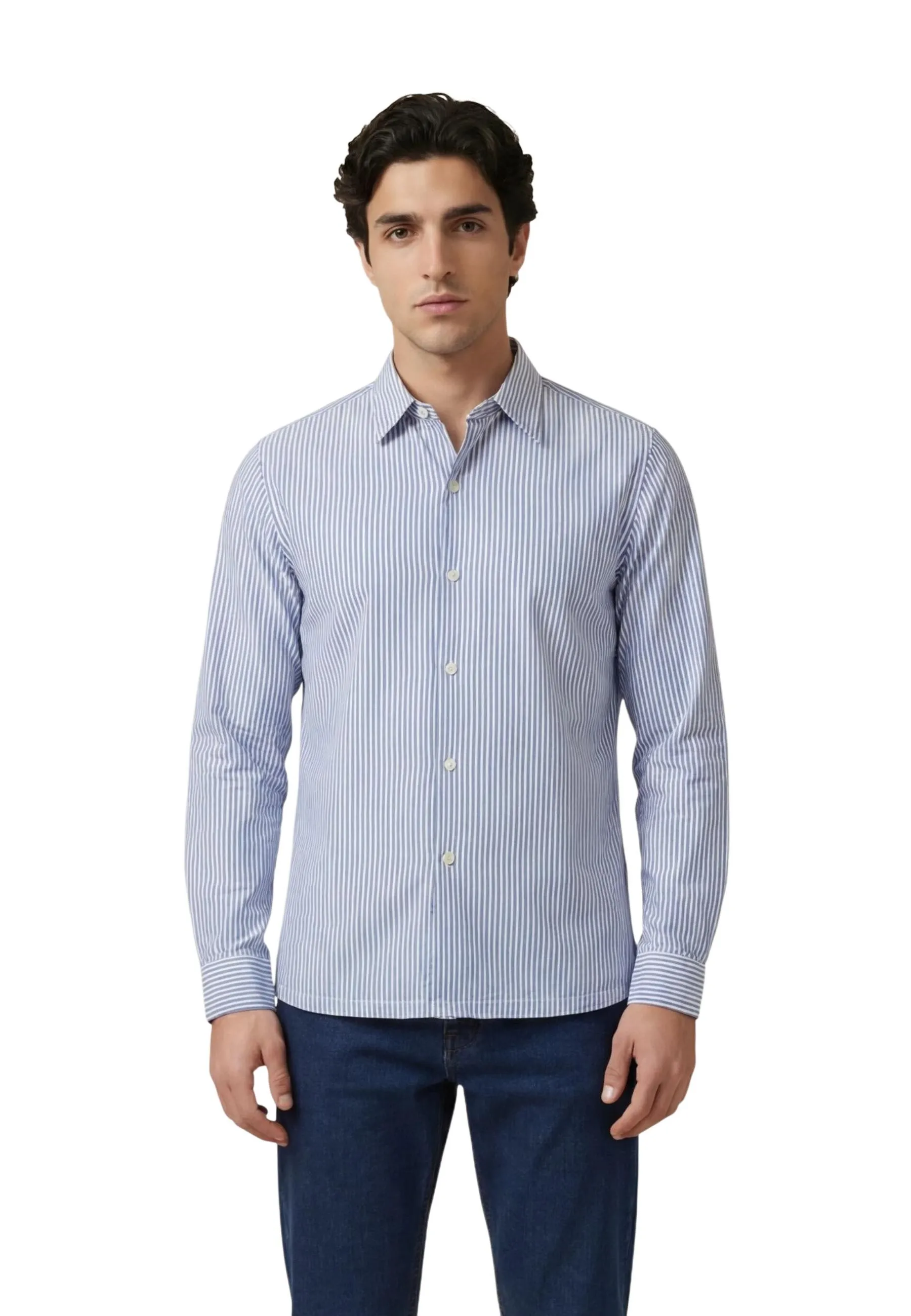 Herren Hemd Azurblau 510651