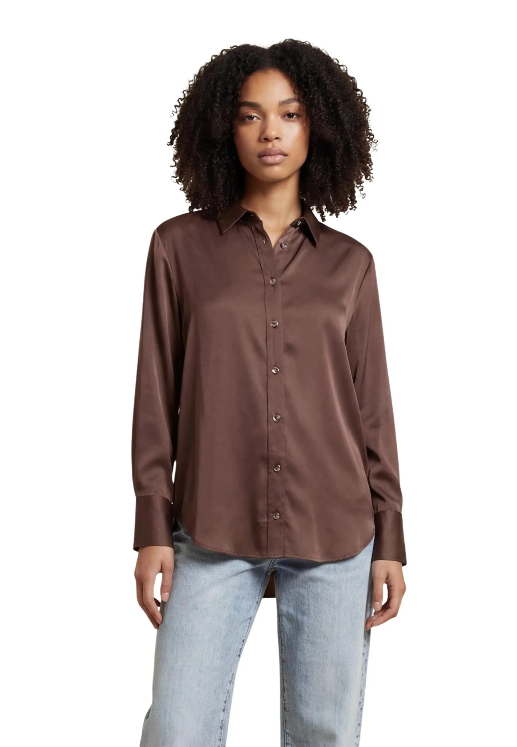 Only Damen Hemd Braun 510646