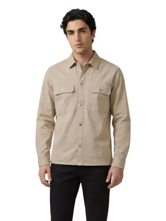 Calvin Klein Jeans Herren Hemd Beige | online kaufen