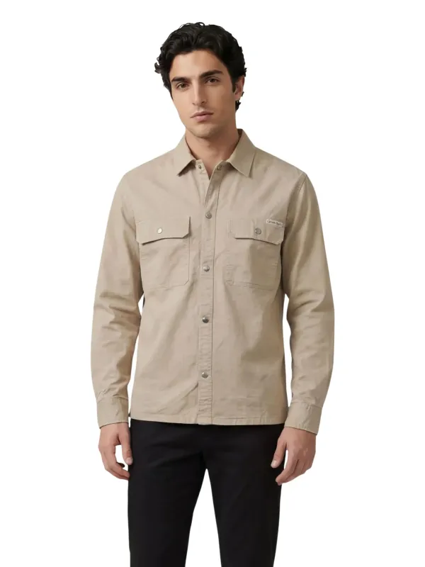 Calvin Klein Jeans Herren Hemd Beige | online kaufen