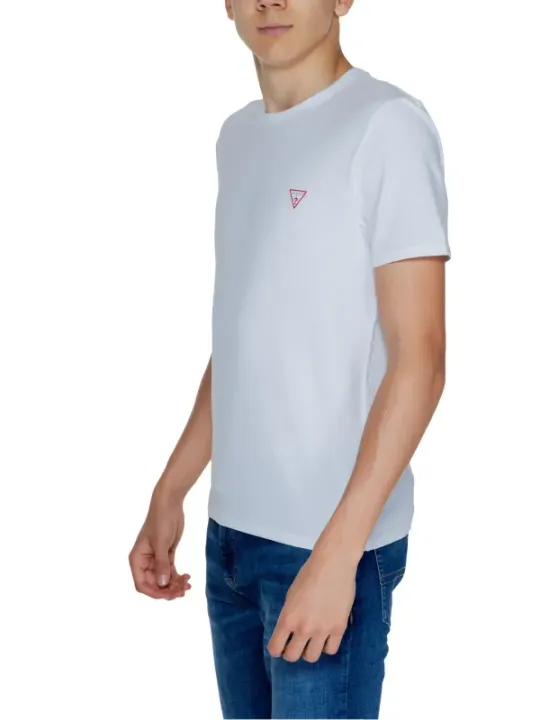 Weißes Guess T-Shirt mit Logo