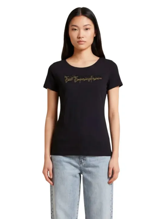 Ea7 Damen T-Shirt Schwarz | online kaufen