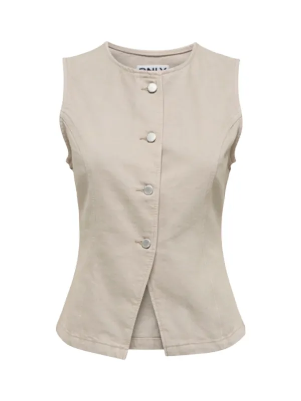 Only Damen Weste Beige | online kaufen