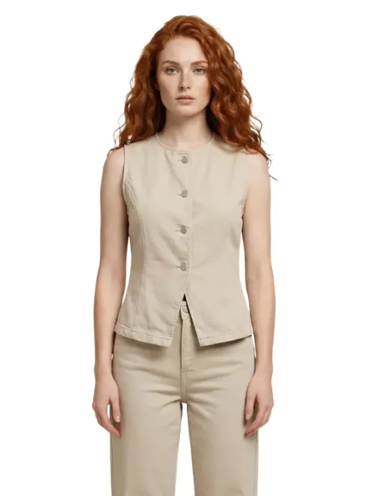 Only Damen Weste Beige | online kaufen