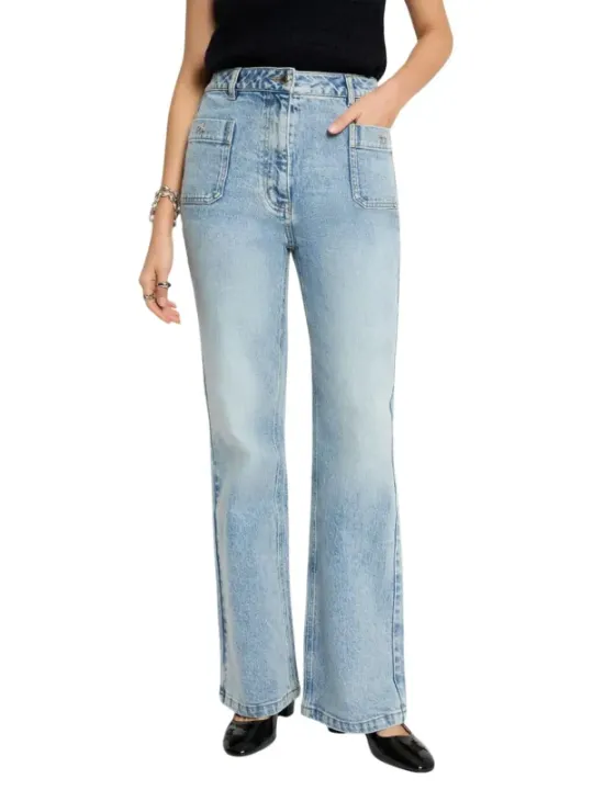 Morgan De Toi Damen Jeans Azurblau | online kaufen