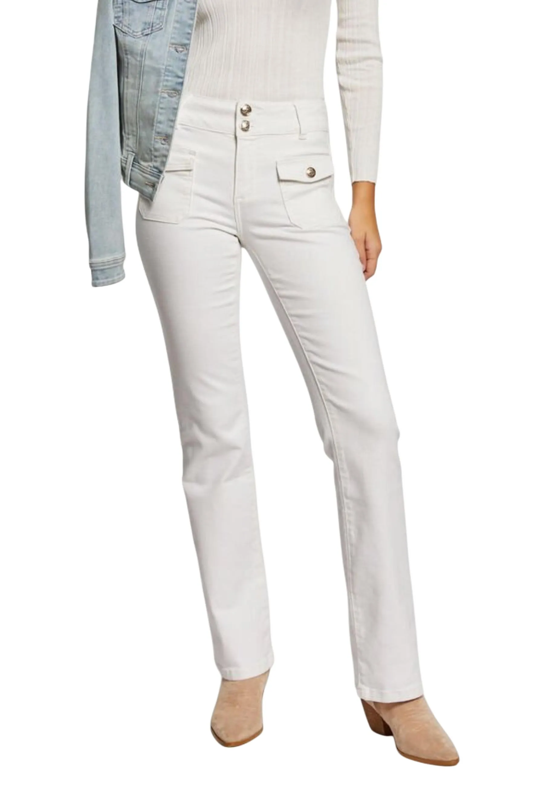 Damen Jeans Weiß 510418